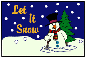 Let It Snow Holiday Mats